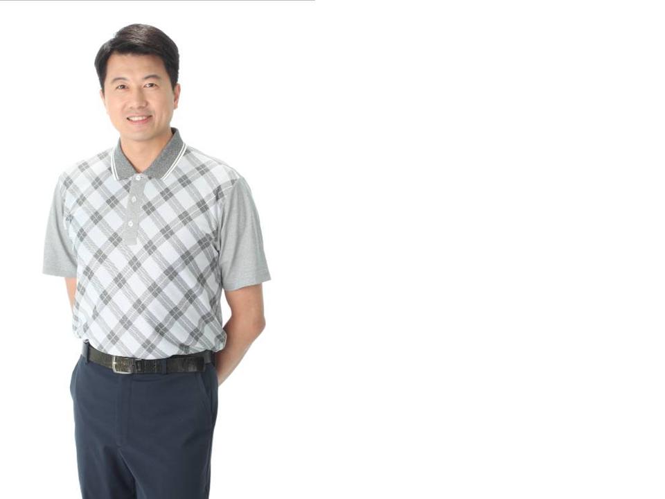 休閒衫-前片斜格紋2A20CB-短袖灰男  