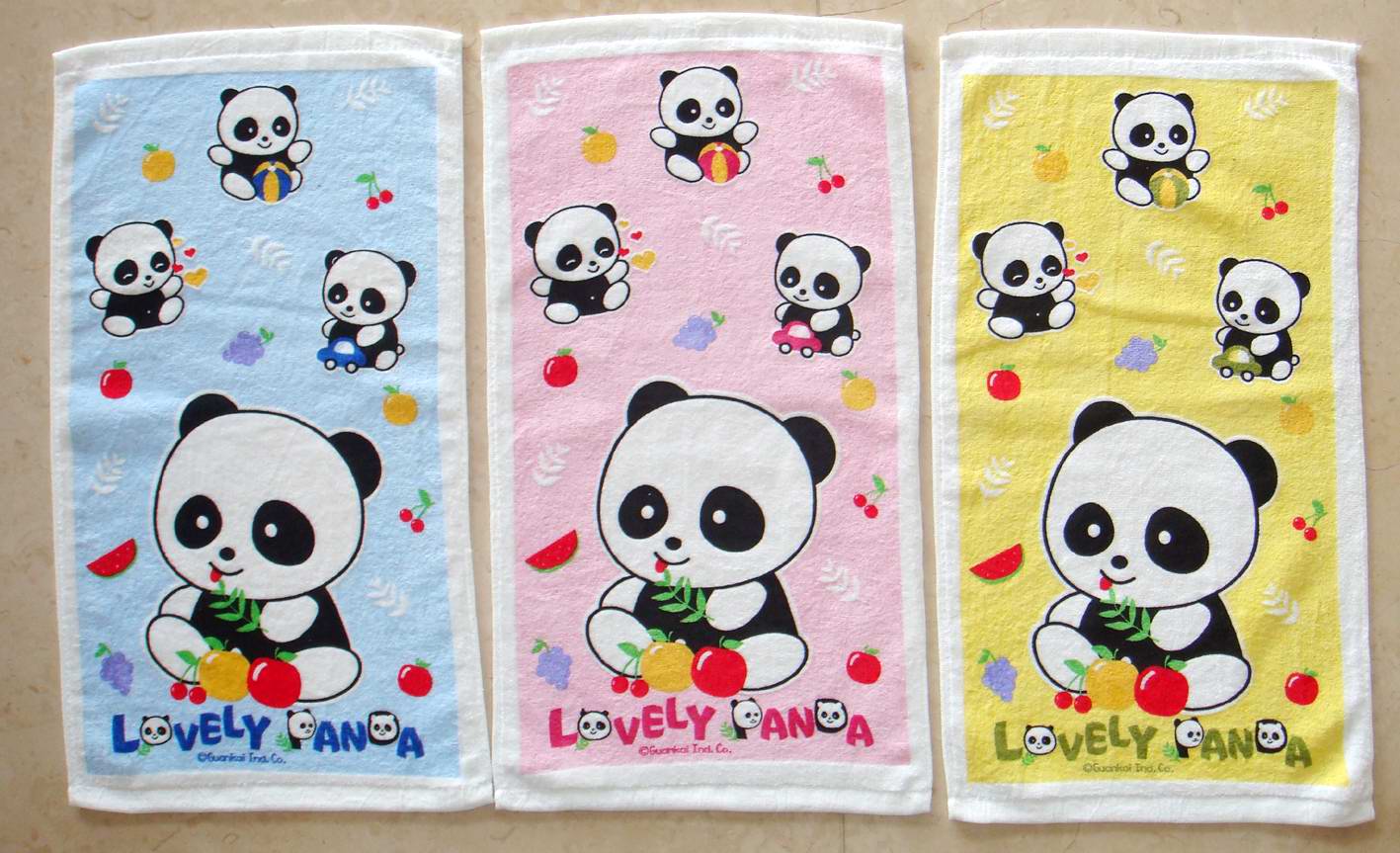 SWEET PANDA印花童巾水果篇