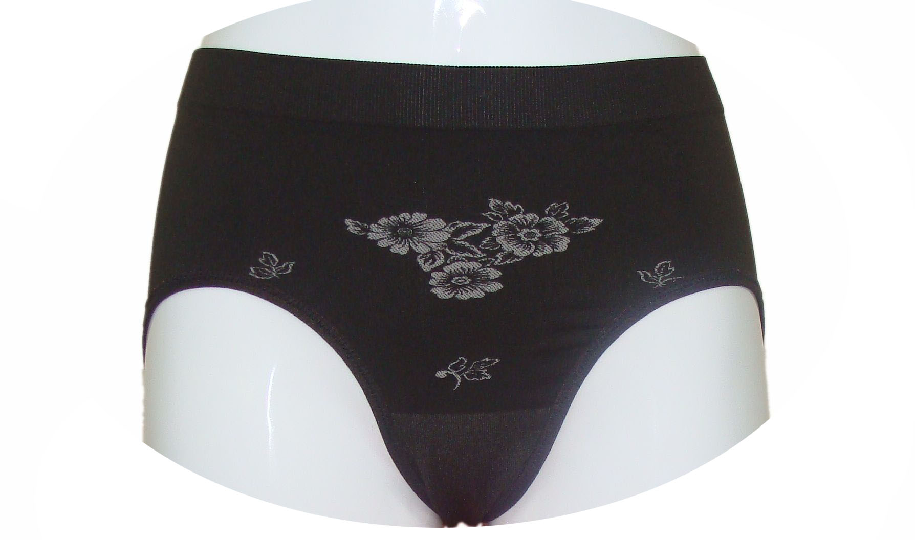EBW-3033黑竹炭超細女中腰三角褲-黑