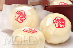 MCK5212PY豆沙傳統月餅方巾-米黃