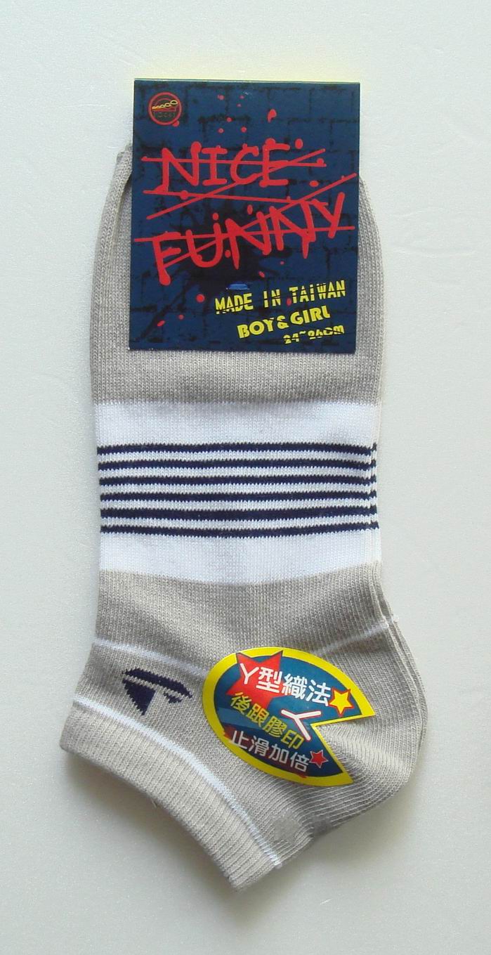 止滑造型船襪