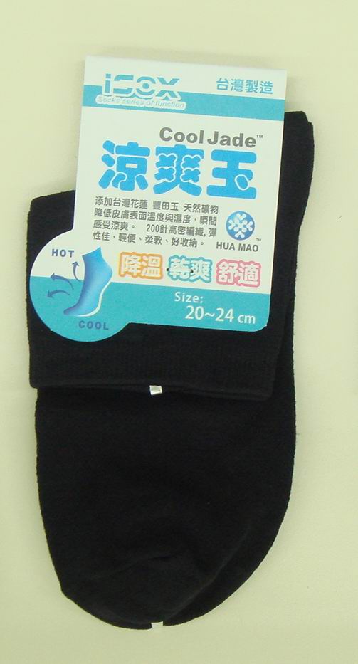 涼爽花紋休閒襪 