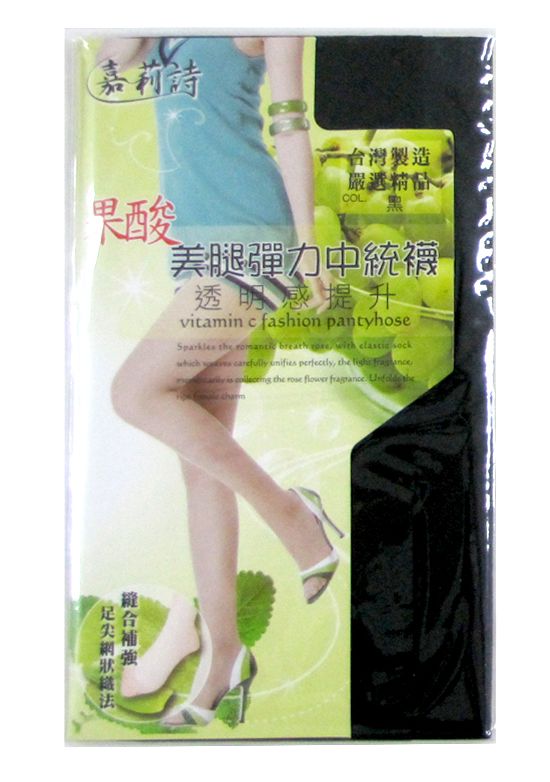 果酸美腿彈力中筒襪