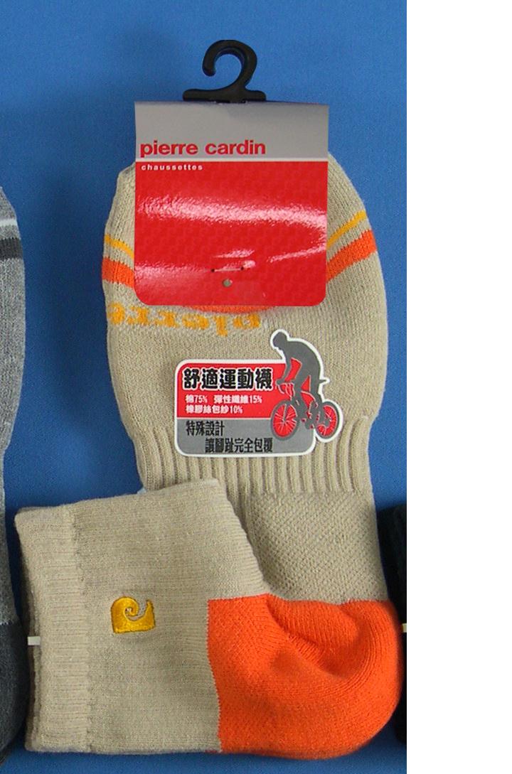 PC刺繡男舒適運動襪