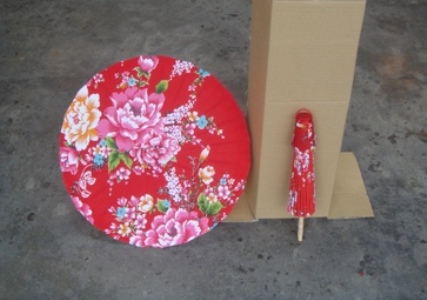 客家花布傘