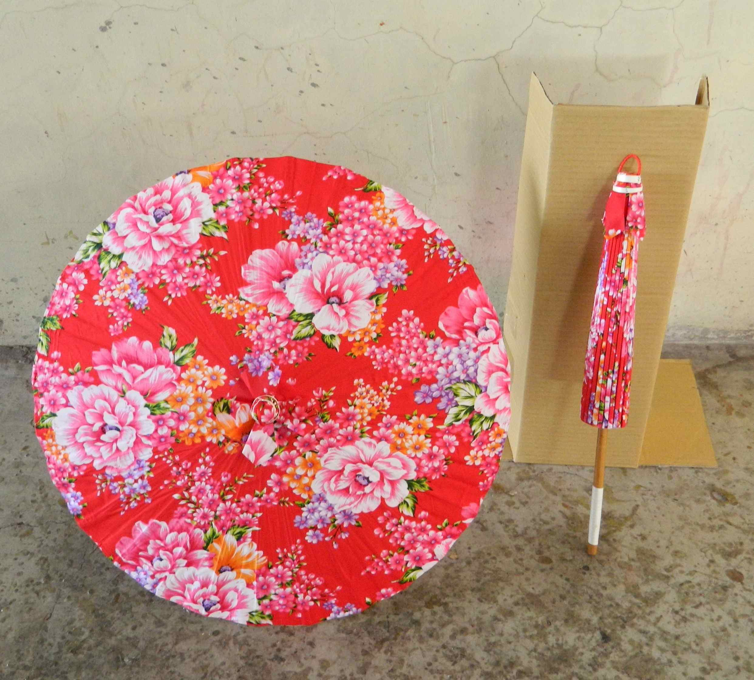 客家花布傘