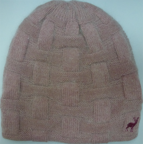 麋鹿刺繡兔毛休閒帽