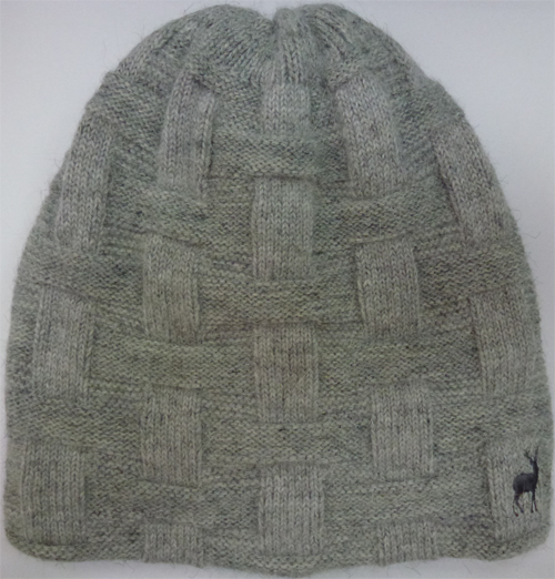 麋鹿刺繡兔毛休閒帽