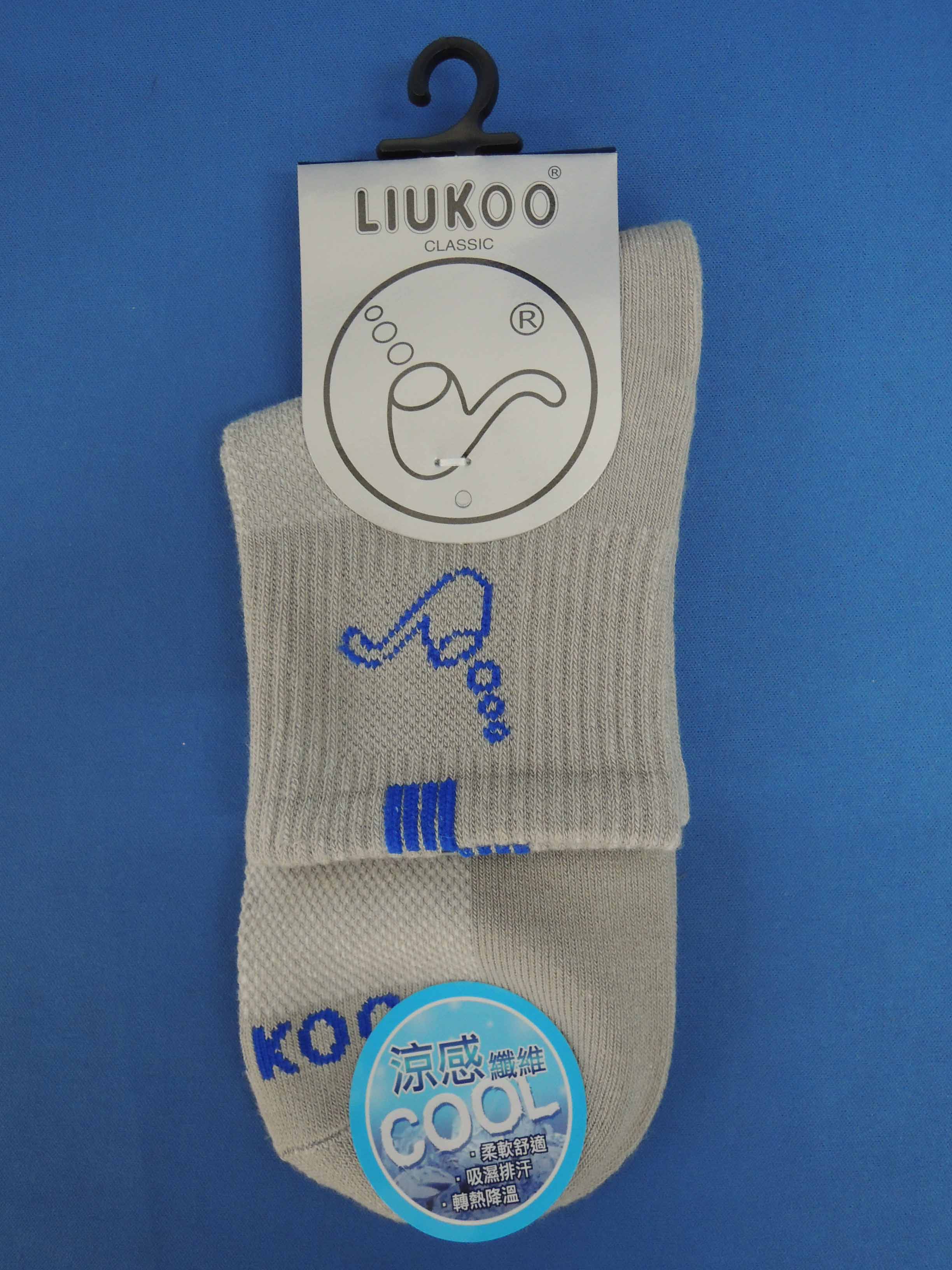 LLIUKOO 1/2涼感紗休閒襪