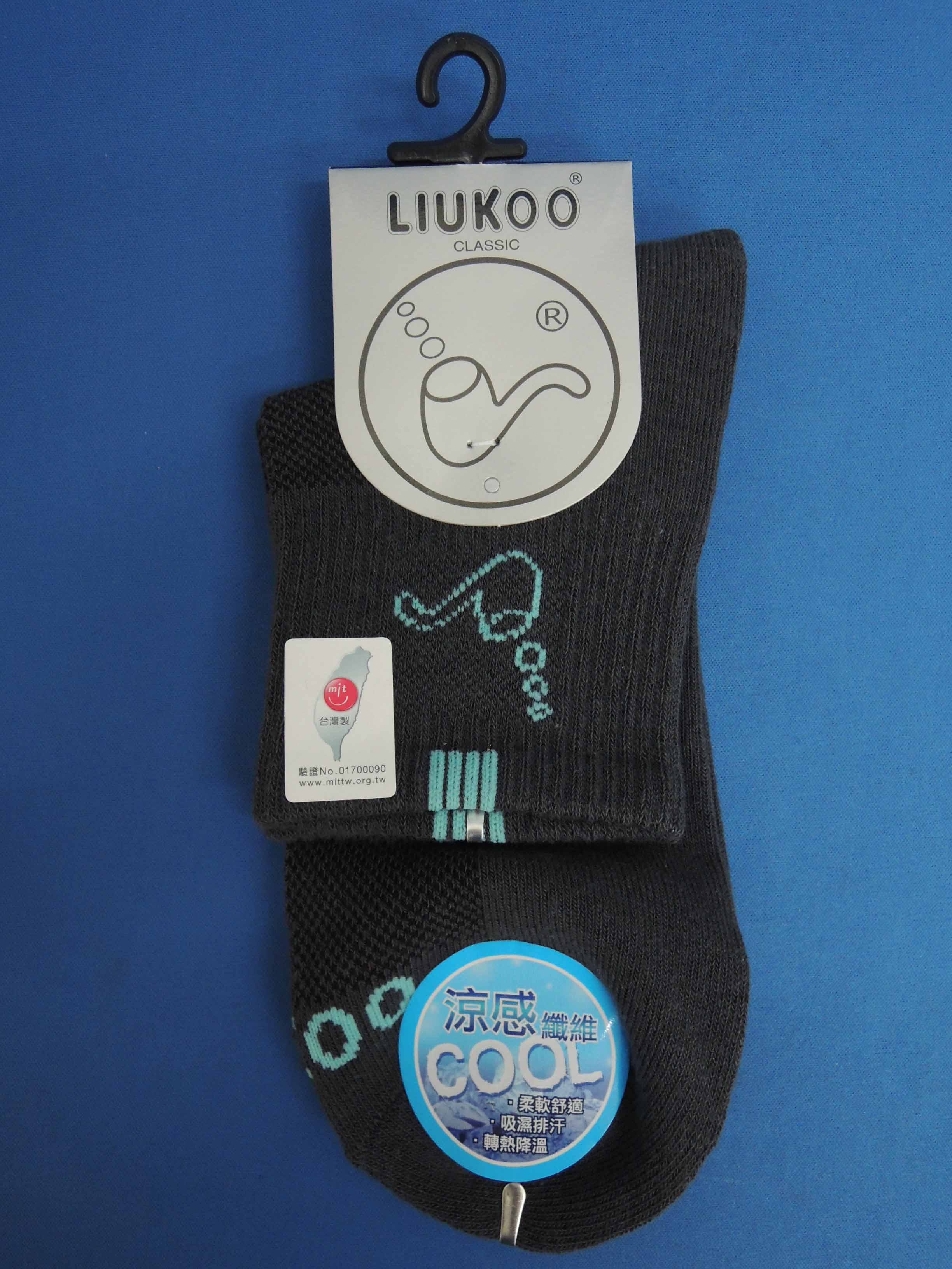LLIUKOO 1/2涼感紗休閒襪