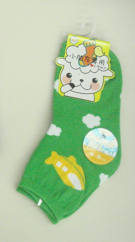 細針提花童襪