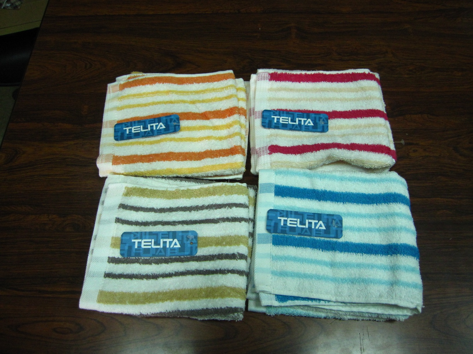 TELITA彩條緹花方巾TA1011