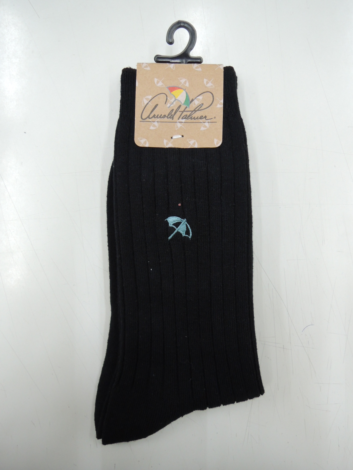 Arnold Palmer 3/4舒適刺繡休閒襪