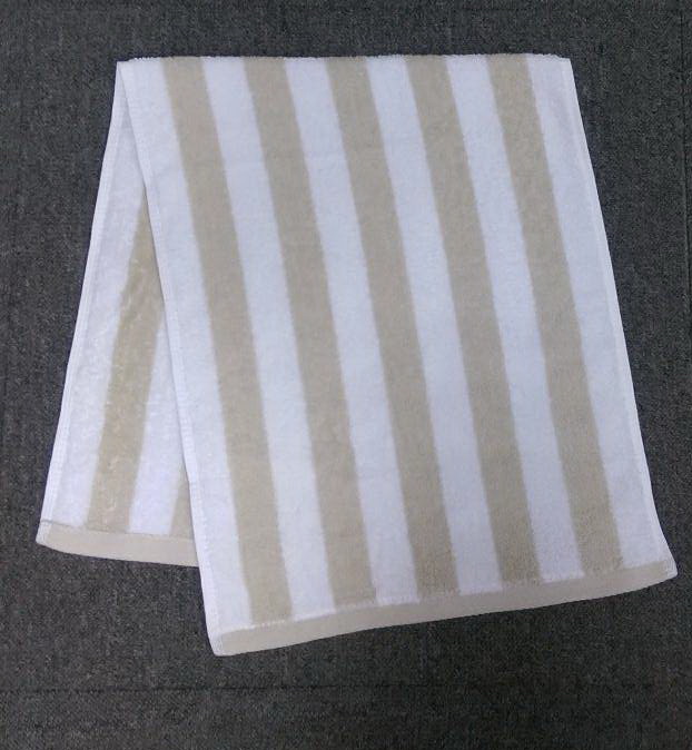 經典直紋毛巾(駝)