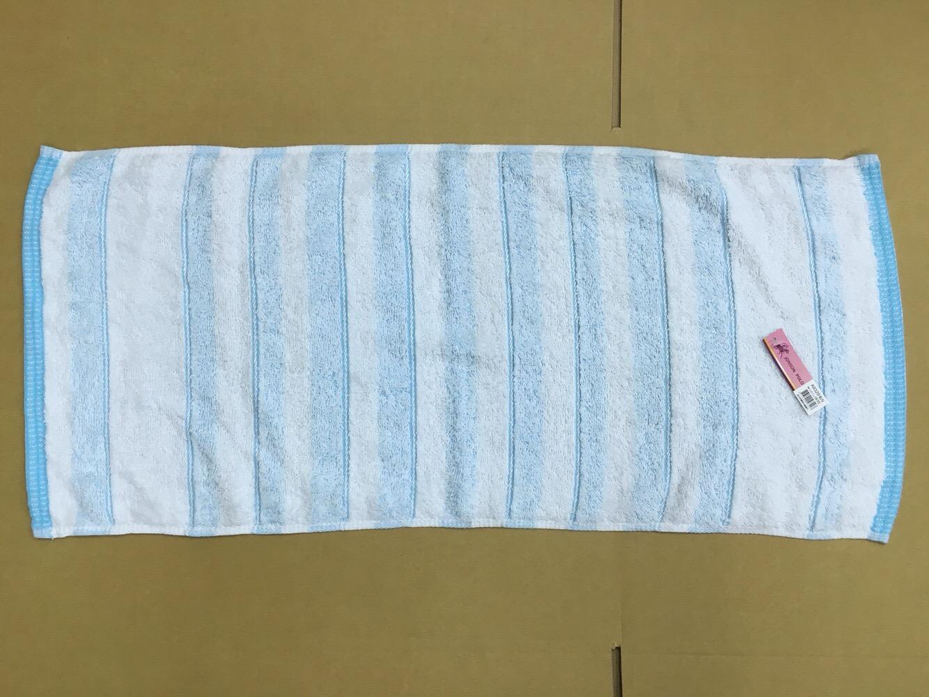 隱形色紗橫條毛巾
