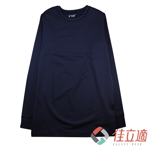 男性圓領蓄熱保暖衣