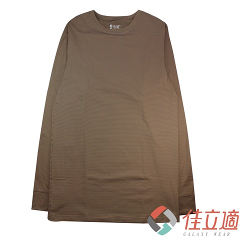 男性圓領蓄熱保暖衣