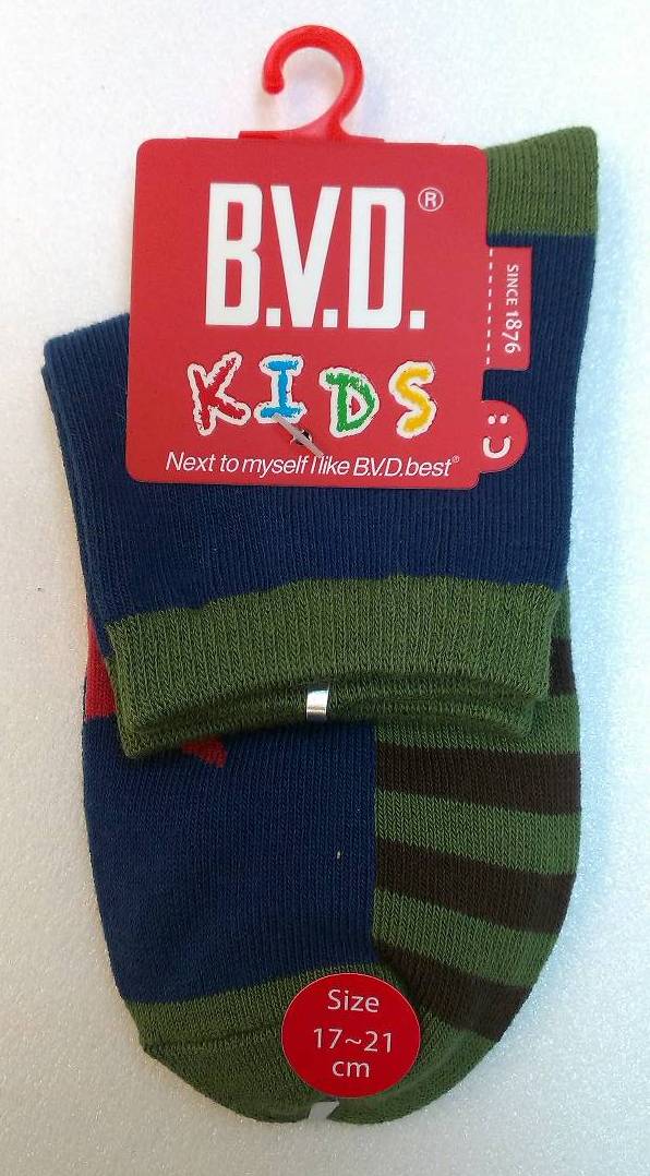 B.V.D幸運之星1/2童襪(17-21CM)