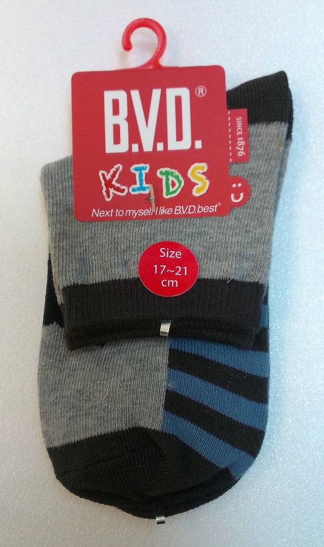 B.V.D幸運之星1/2童襪(17-21CM)