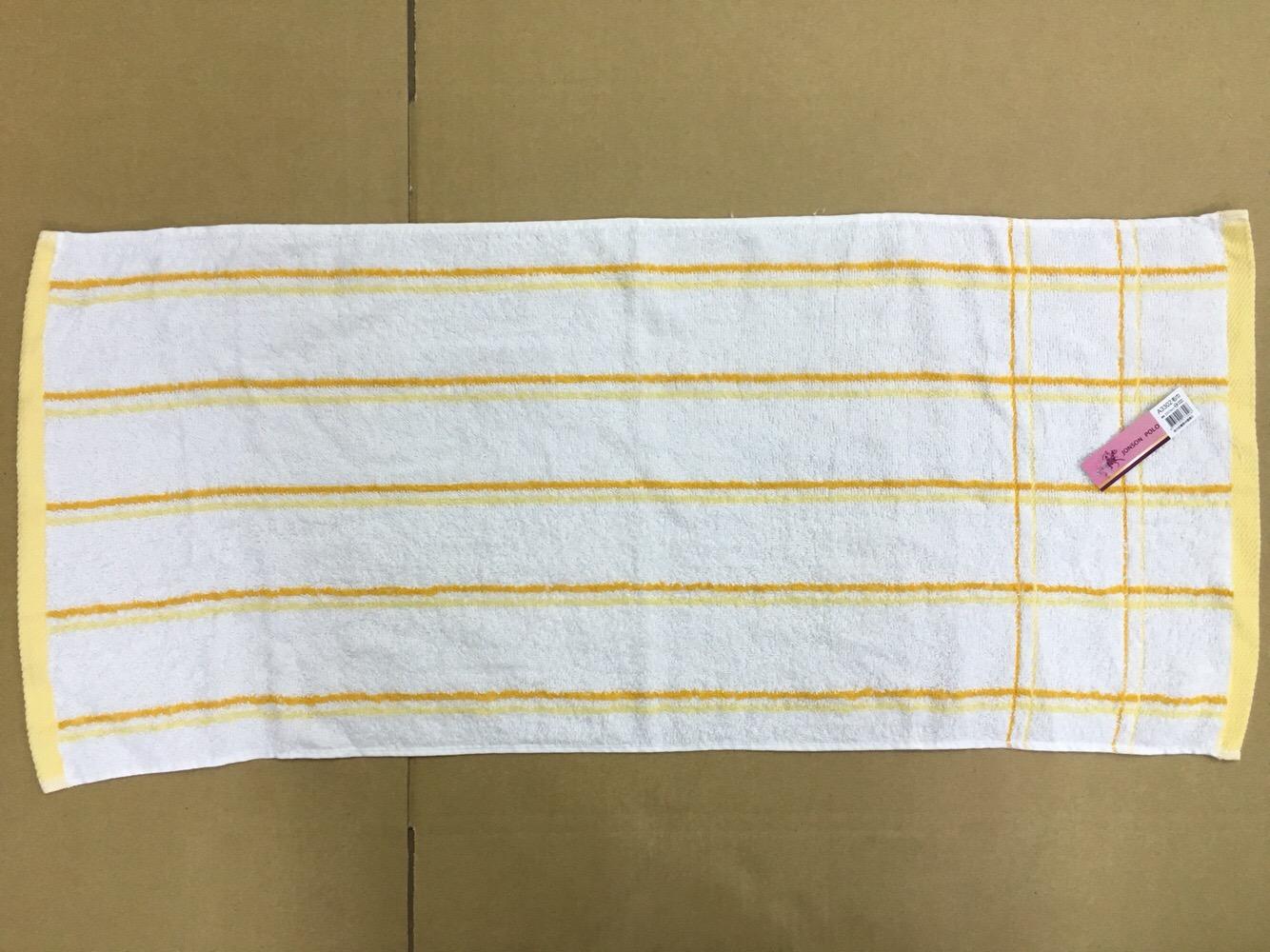 深淺彩格毛巾