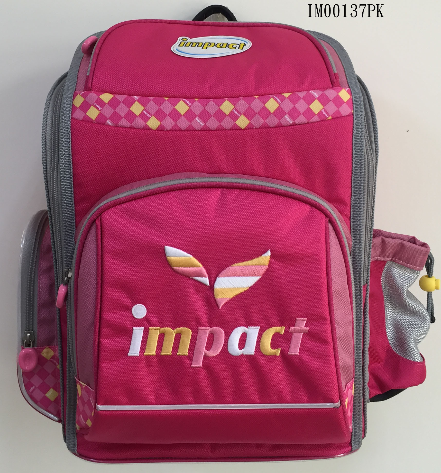 impact標準型護脊書包#粉紅