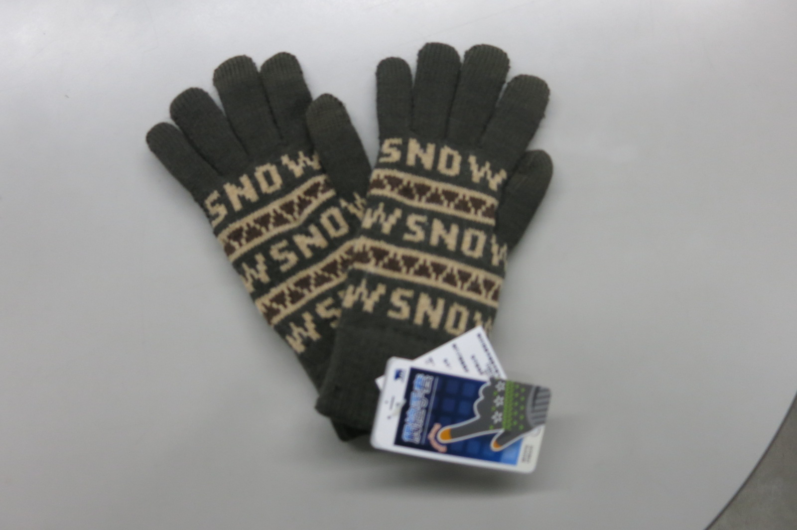 男士SNOW雙觸控雙層手套