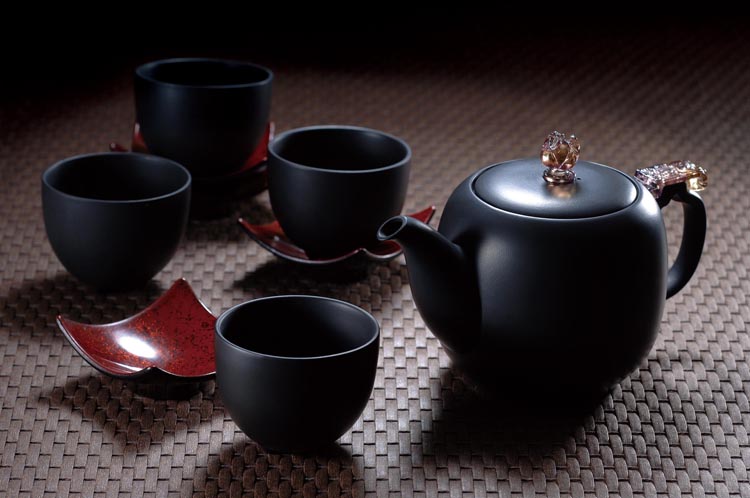 裝飾陶瓷-其它裝飾陳設陶瓷製品 - 夾炭黑陶(大)壺組