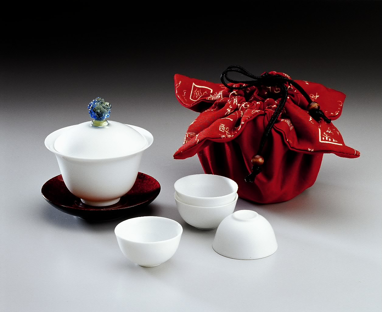 裝飾陶瓷-其它裝飾陳設陶瓷製品 - 喜事來蓋杯組