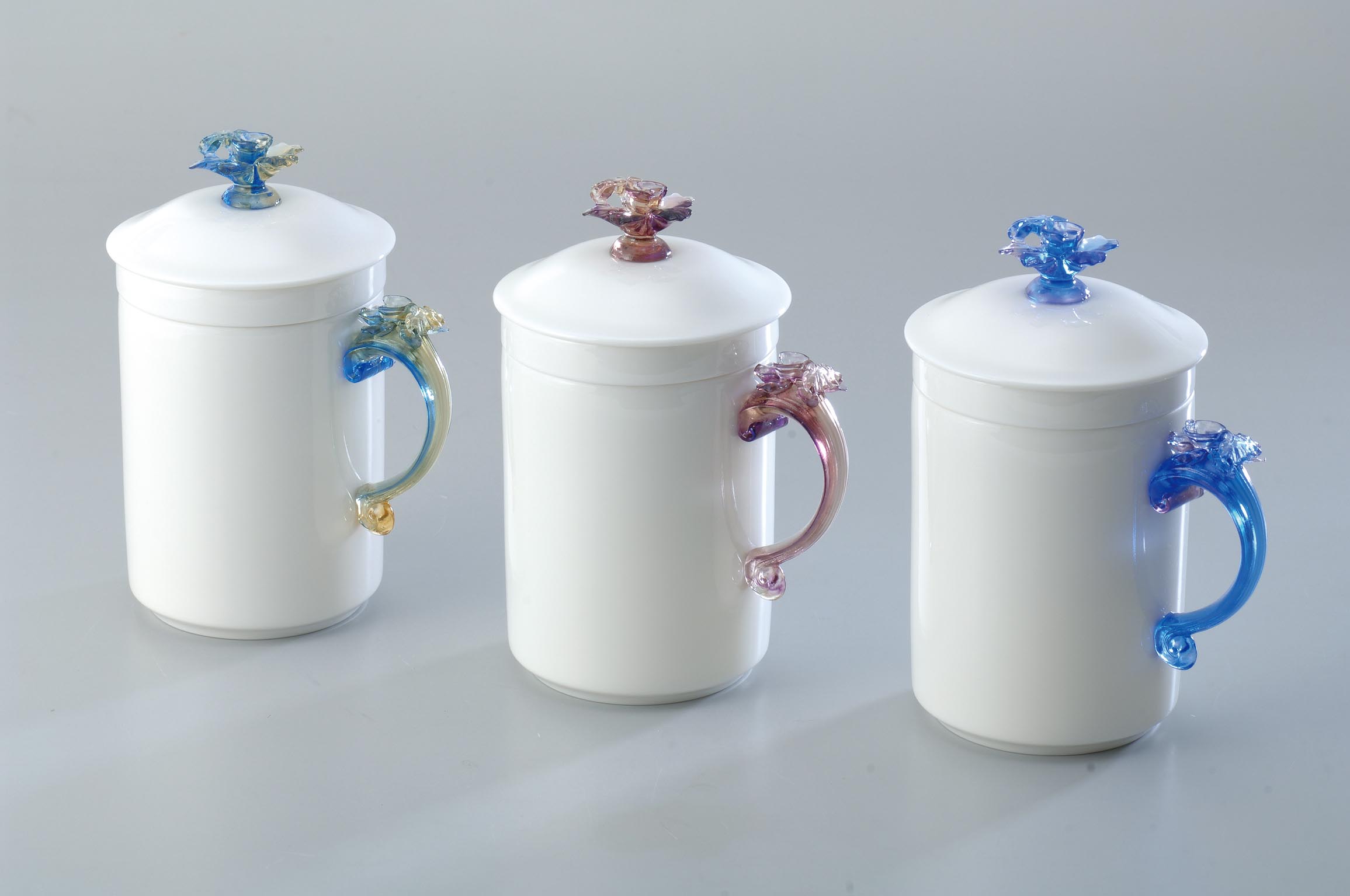 裝飾陶瓷-其它裝飾陳設陶瓷製品 - 蘭花濾膽馬克蓋杯