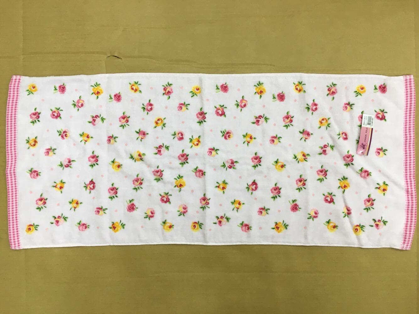 提虛色緞絨印小玫瑰