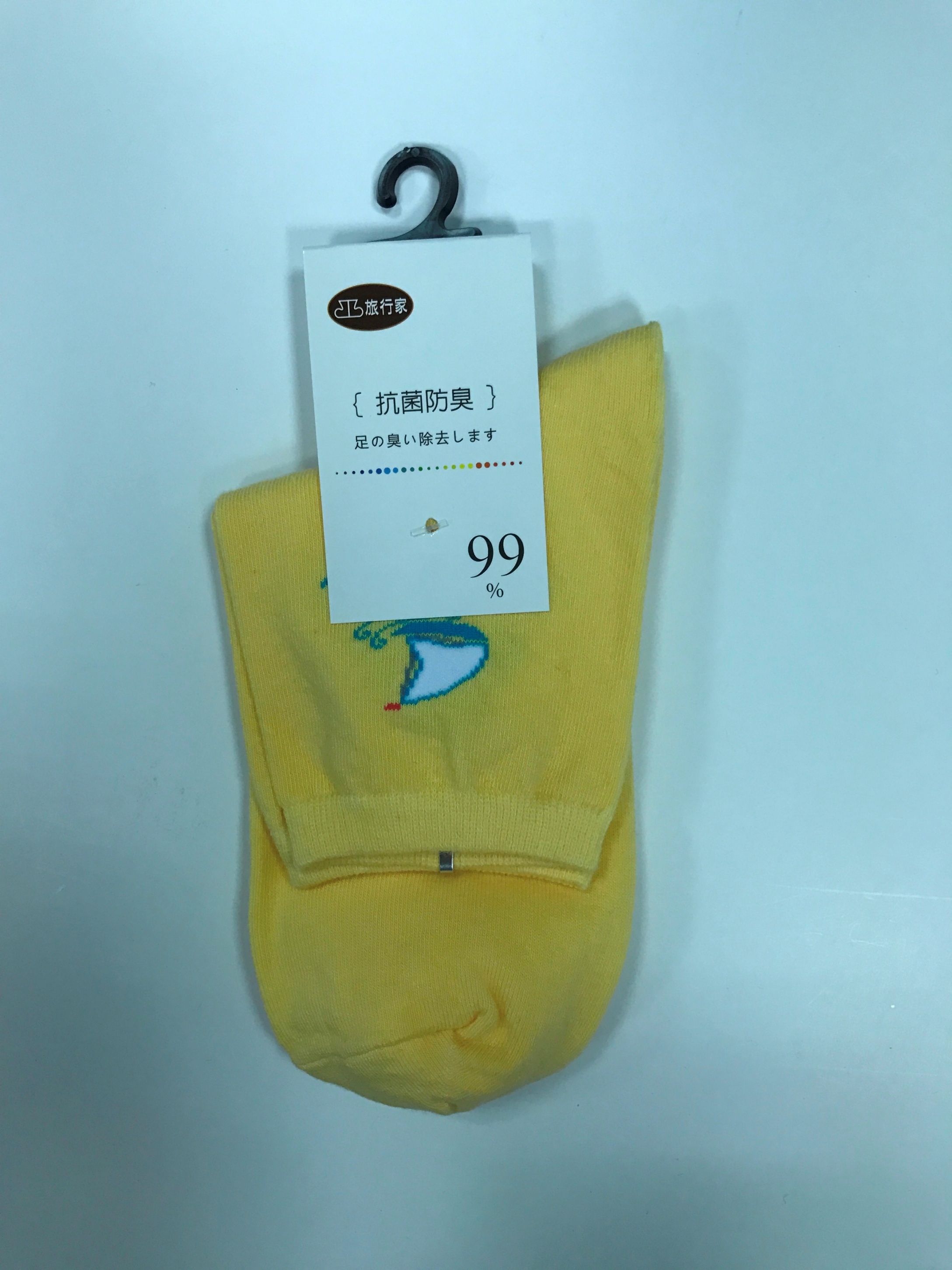 99抗菌短襪 小圖緹花