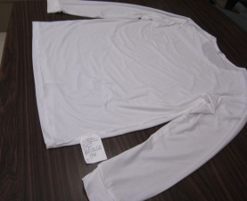 鈦澤能量治療衣白色長袖(男生)