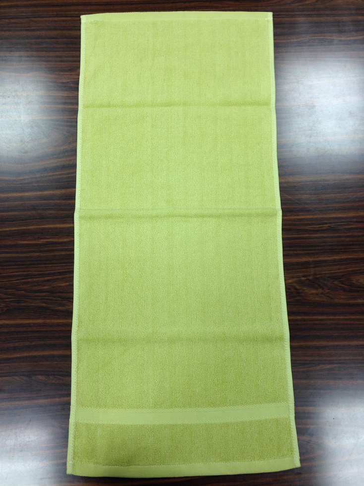 素色緞檔浴巾
