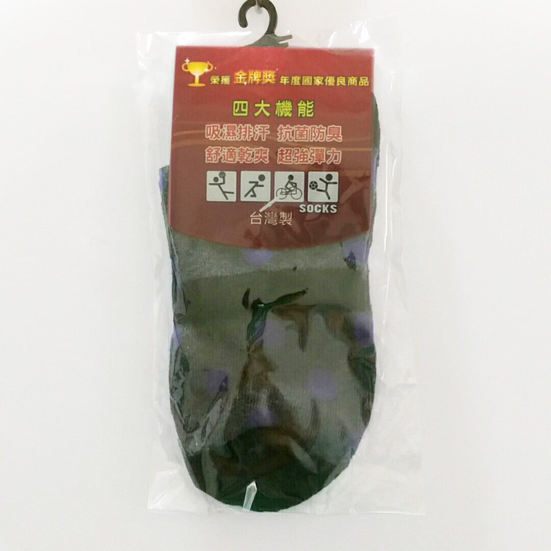 3/4撞色大點襪