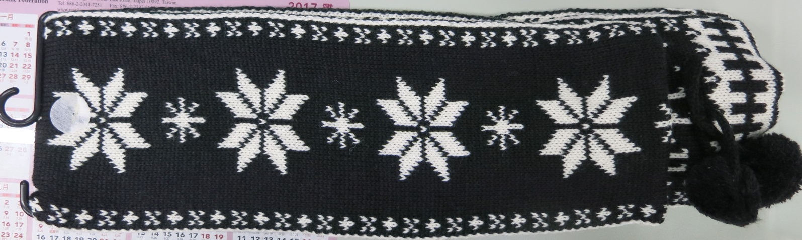 雪花糜鹿PONPON圍巾
