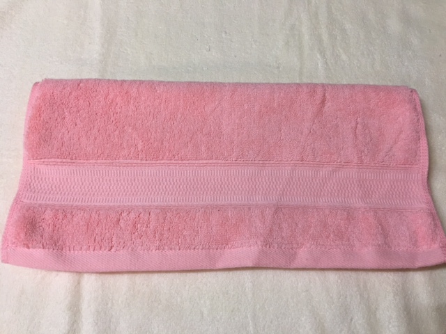 素面亮緞格毛巾