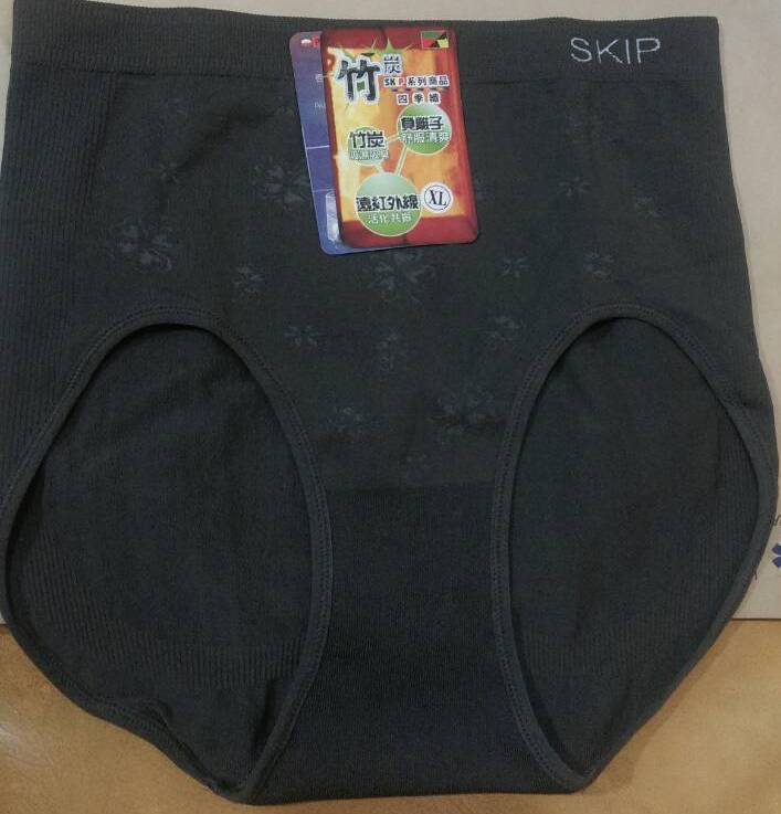 90%竹炭女高腰三角褲XL