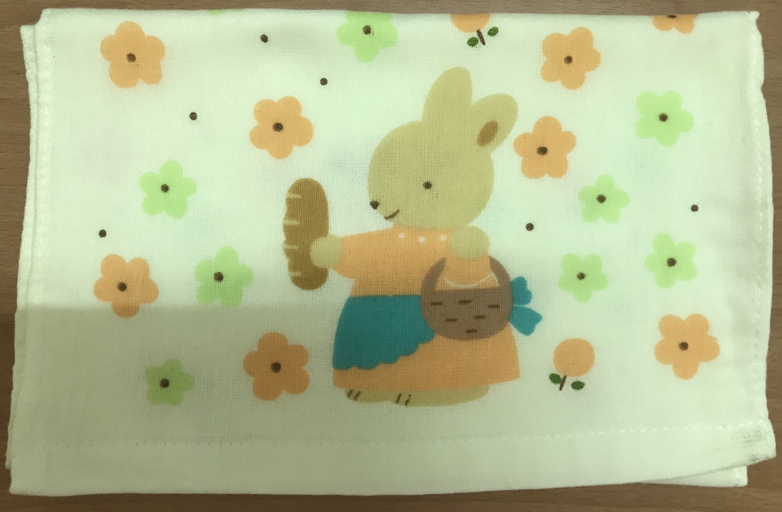 寶貝兔紗布童巾