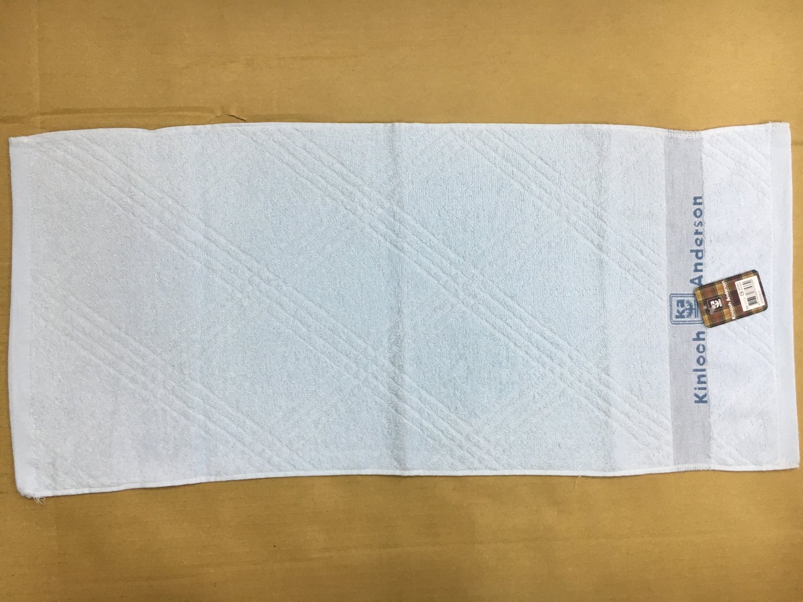 28 緞緹KA斜格毛巾
