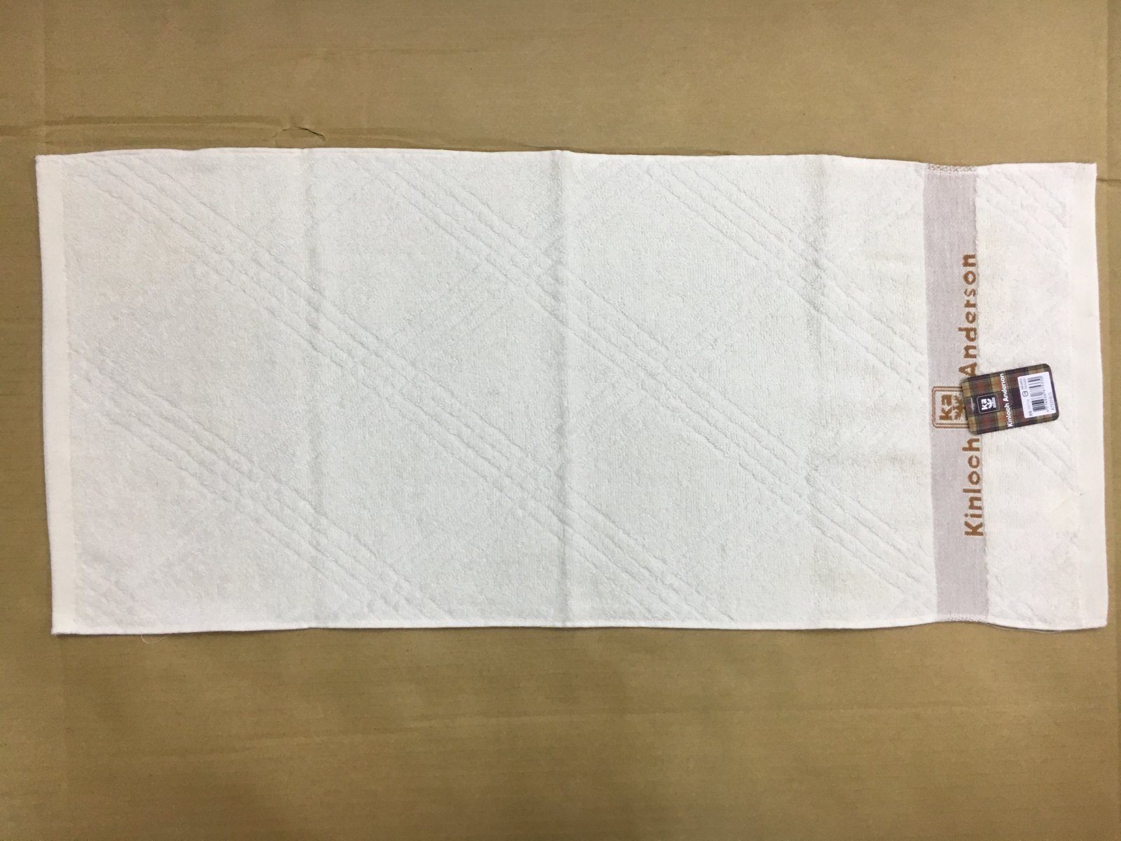 28 緞緹KA斜格毛巾