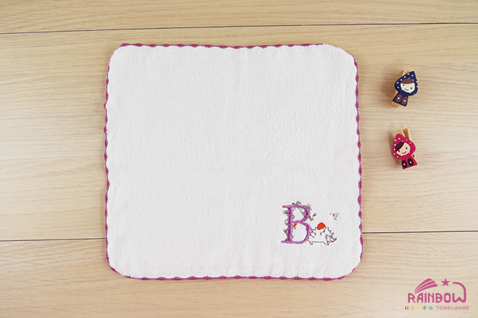 105SF剪絨刺繡方巾B刺蝟