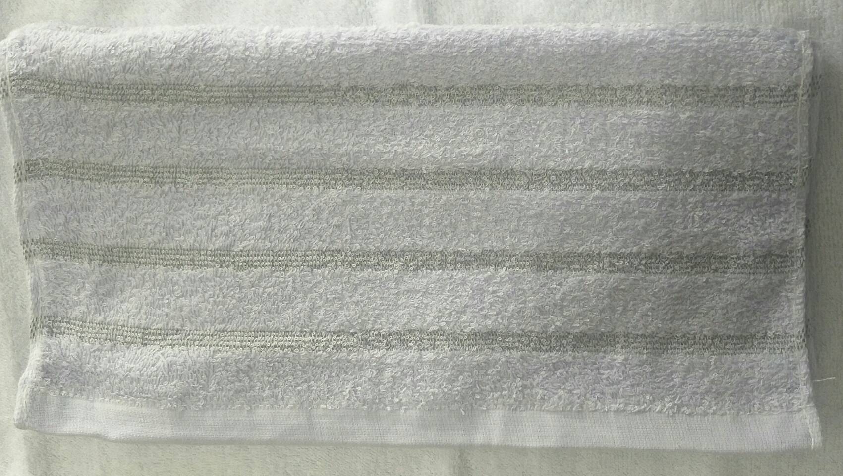 竹節條紋毛巾