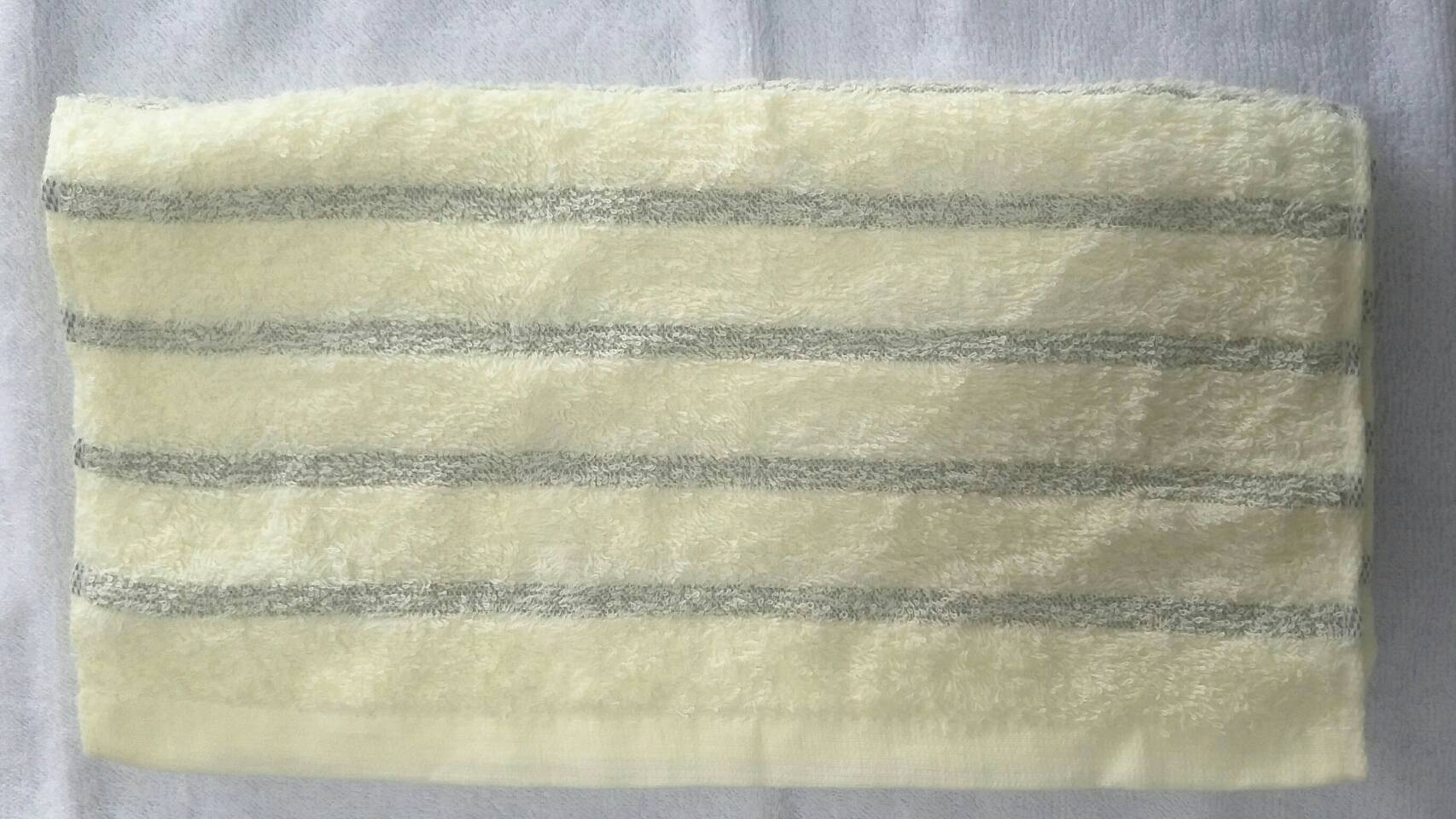 竹節條紋毛巾