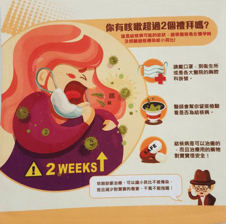 宣導結核病方巾