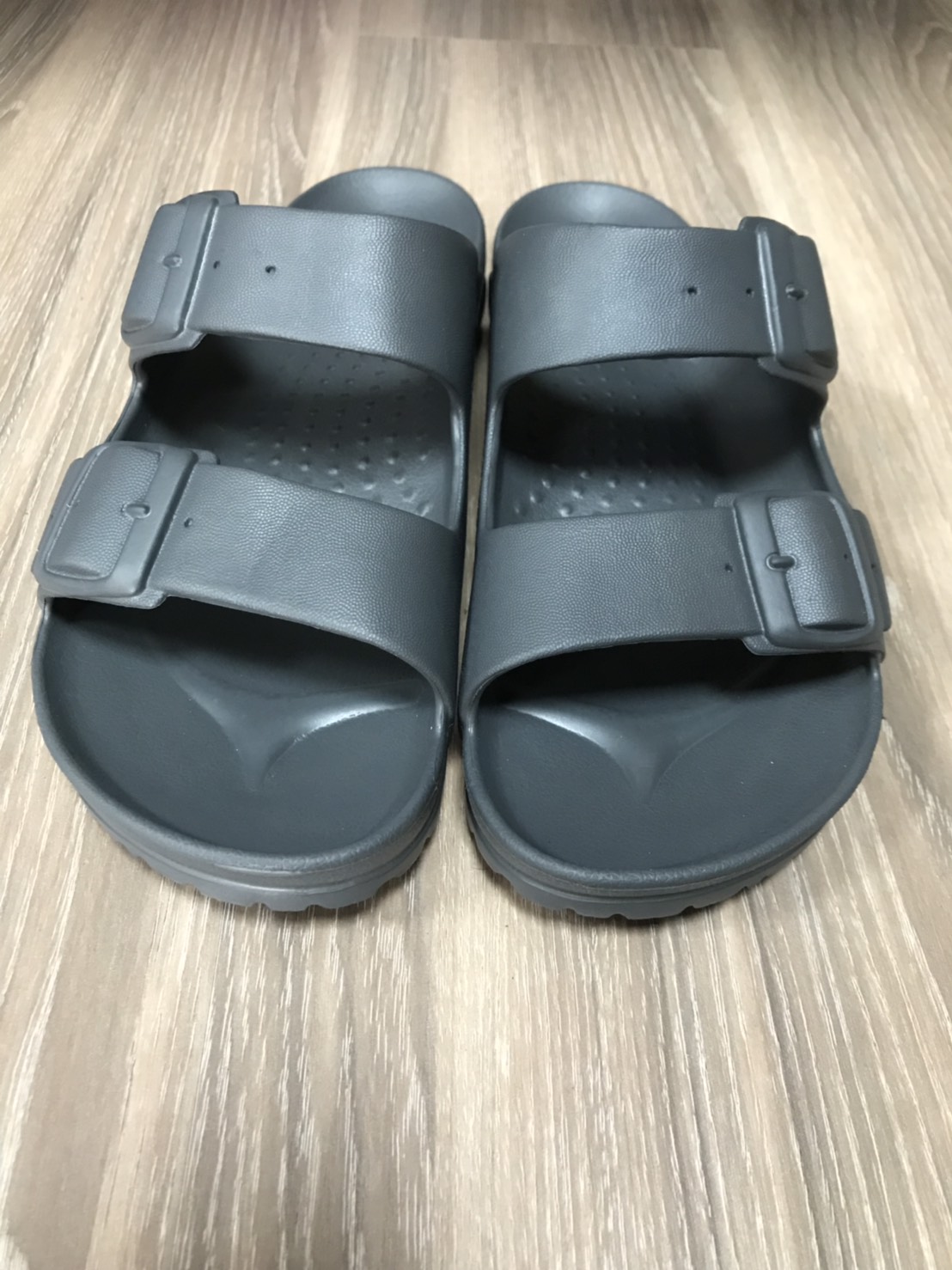 雙扣環休閒氣墊拖鞋