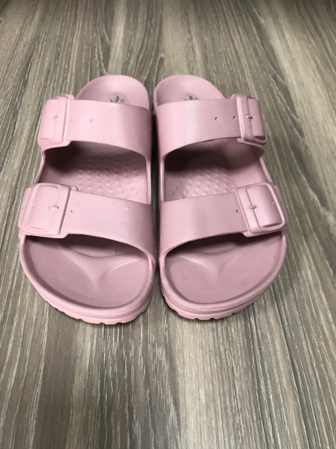 雙扣環休閒氣墊拖鞋