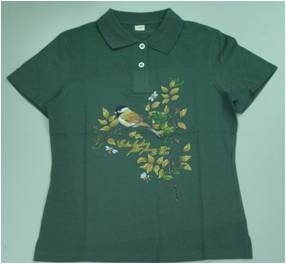 女COTTONWALKER酷乾棉燙畫POLO
