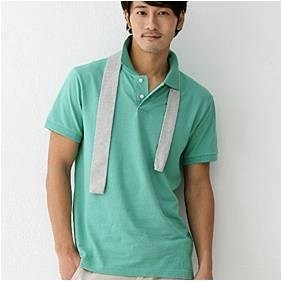 男款素面POLO衫