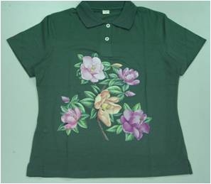 女COTTONWALKER酷乾棉燙畫POLO