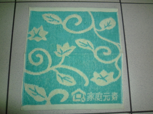 線紋路方巾-綠